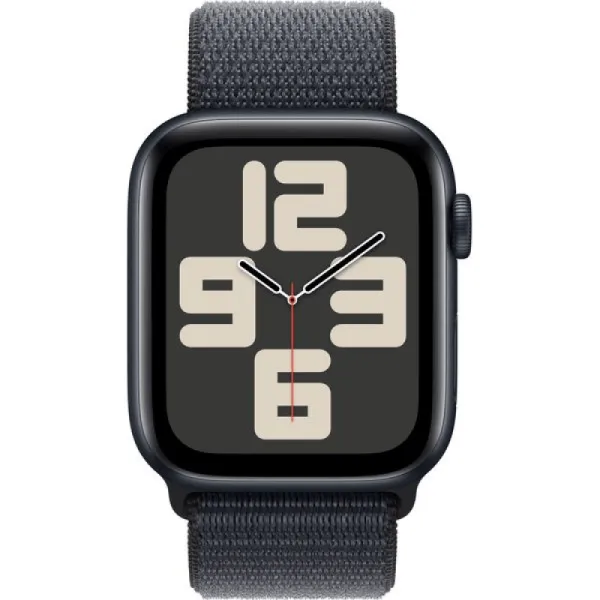 Apple Watch Series SE 2024 44mm Midnight Aluminum Case with Ink Sport Loop
