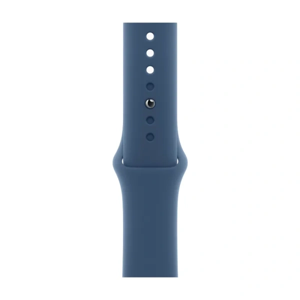 Apple Watch Series SE 2024 44mm Silver Aluminum Case with Denim Sport Band S/M